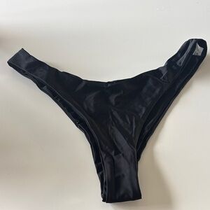 Black High-Cut Bikini Bottom